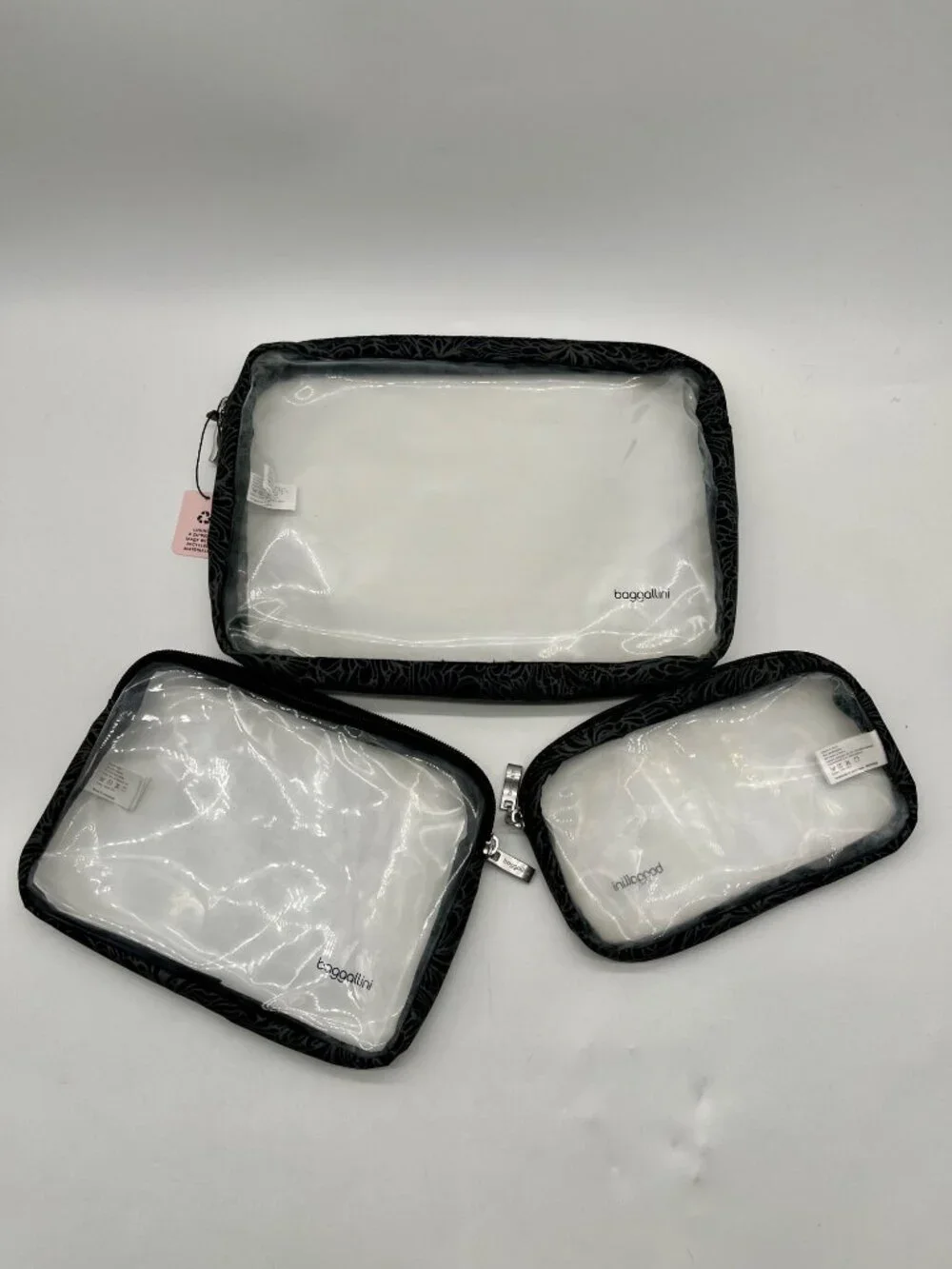 Bagallini Clear Travel Pouch Set